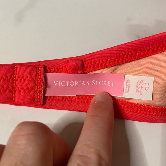 VICTORIA's SECRET Two Piece Bikini Top Bottom Colorblock Swimsuit Medium 32C - Picture 7 of 10